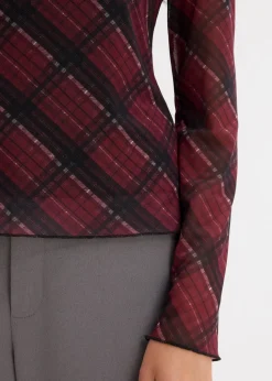 Langarmshirt aus feinem Mesh