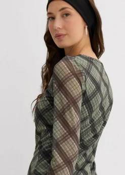 Langarmshirt aus feinem Mesh