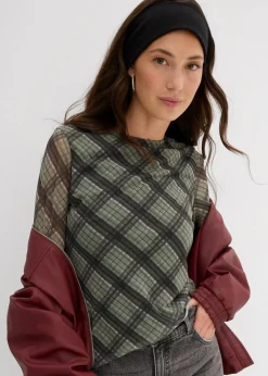 Langarmshirt aus feinem Mesh