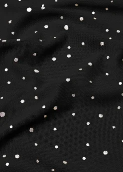 Langarmshirt aus Glitzer-Mesh