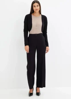 Langarmshirt aus Glitzer-Mesh