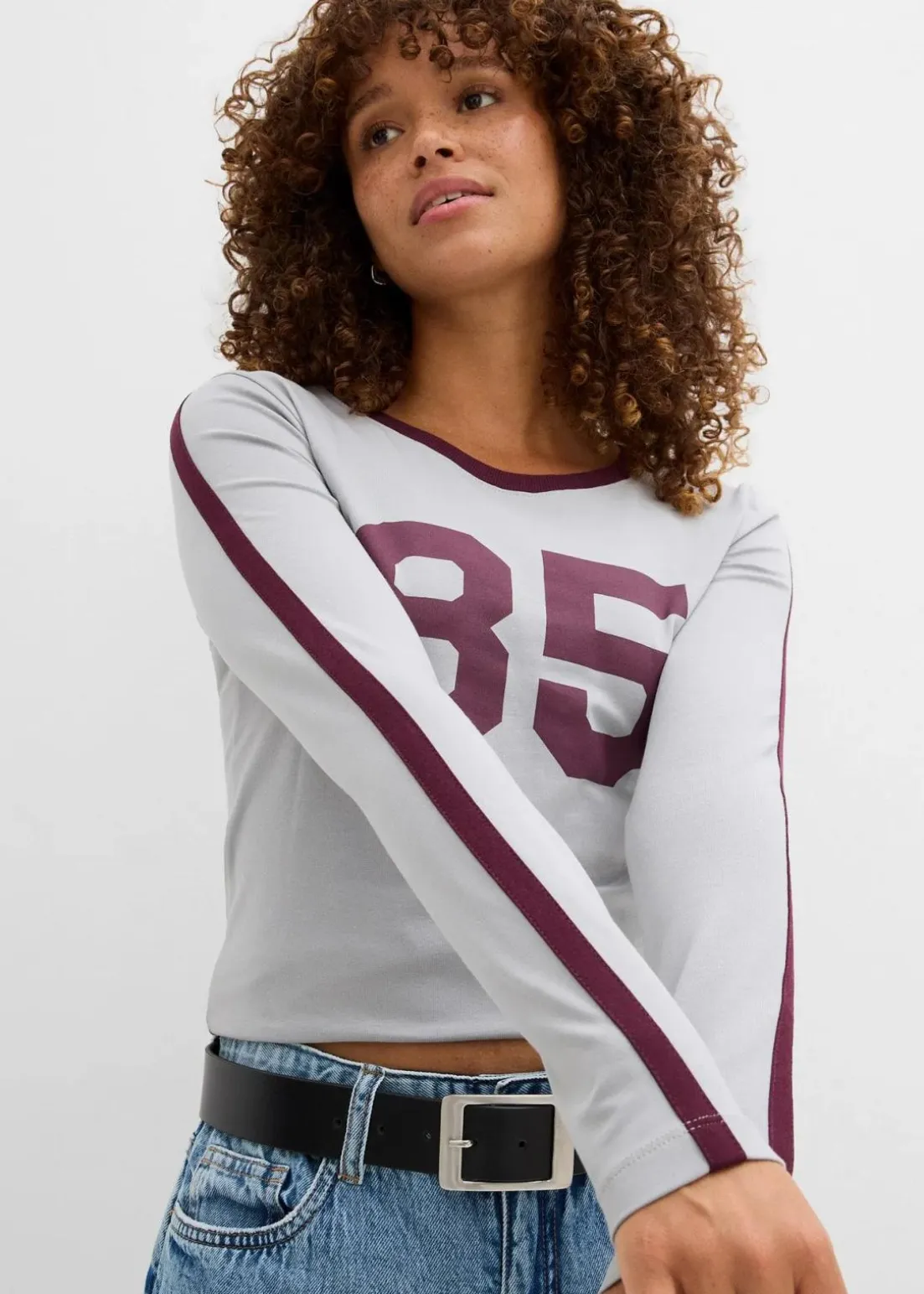 Langarmshirt aus leichtem Jersey