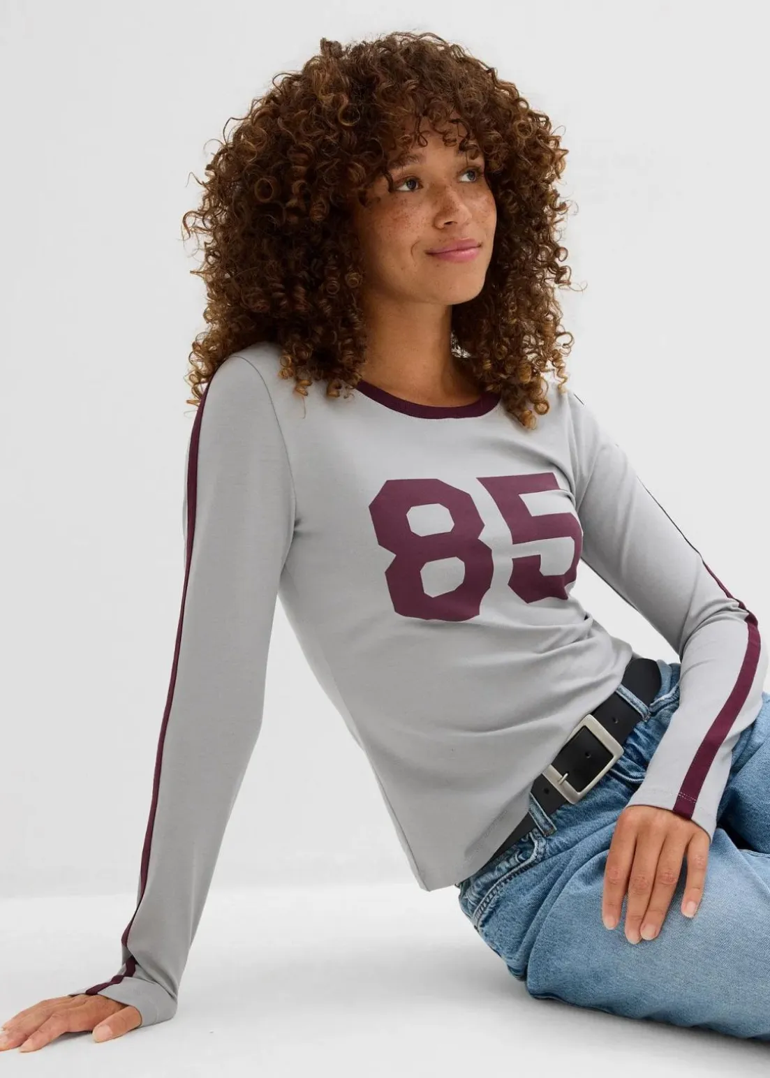 Langarmshirt aus leichtem Jersey