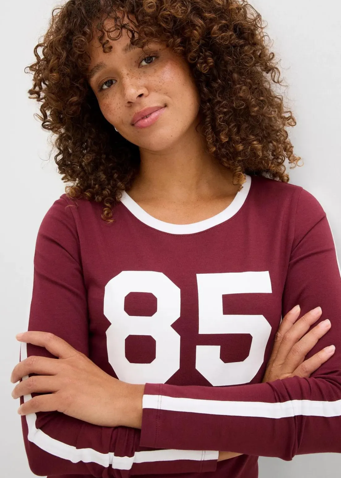 Langarmshirt aus leichtem Jersey