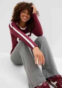 Langarmshirt aus leichtem Jersey