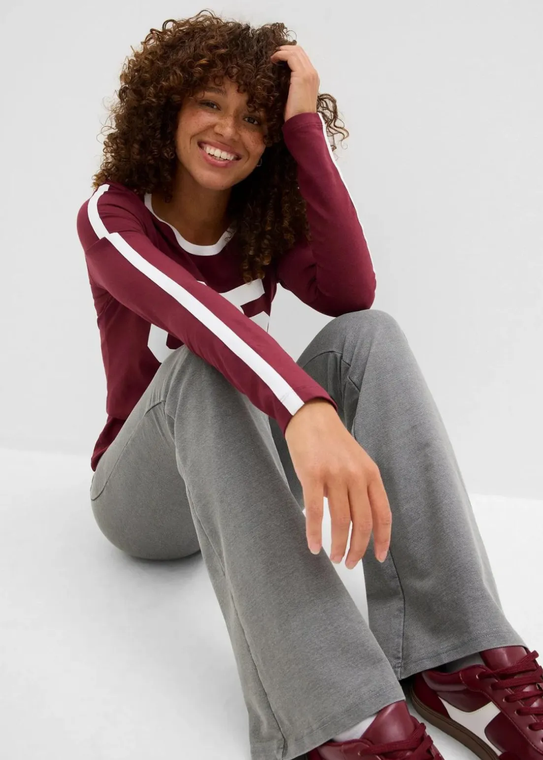 Langarmshirt aus leichtem Jersey