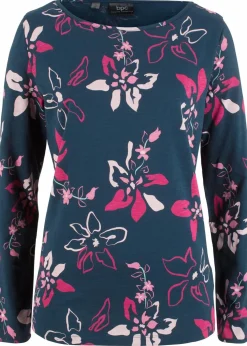 Langarmshirt aus reiner Baumwolle