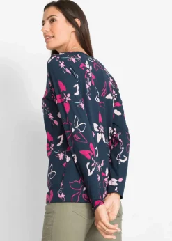 Langarmshirt aus reiner Baumwolle