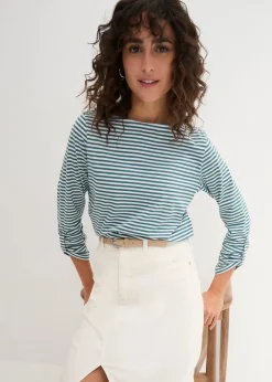 Langarmshirt aus reiner Baumwolle