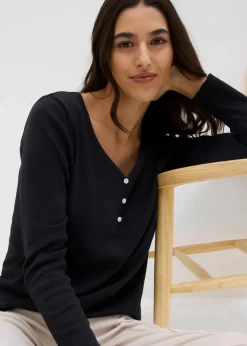 Langarmshirt aus reiner Bio-Baumwolle