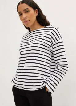 Langarmshirt aus reiner Bio-Baumwolle, (2er Pack)