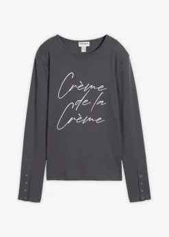 Langarmshirt aus reiner Baumwolle