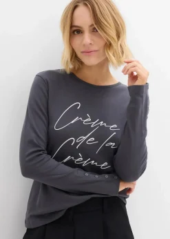 Langarmshirt aus reiner Baumwolle