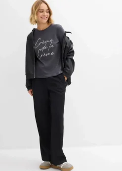 Langarmshirt aus reiner Baumwolle