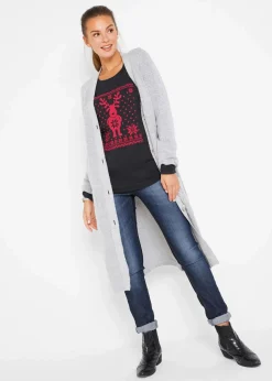 Langarmshirt aus reiner Baumwolle