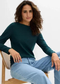 Langarmshirt aus reiner Bio-Baumwolle