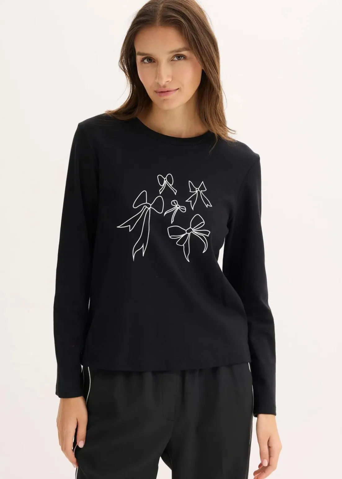 Langarmshirt aus reiner Bio-Baumwolle