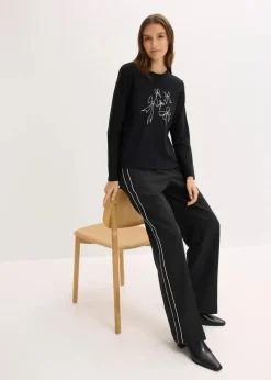 Langarmshirt aus reiner Bio-Baumwolle