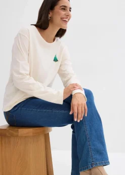 Langarmshirt aus reiner Bio-Baumwolle