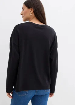 Langarmshirt aus reiner Bio-Baumwolle