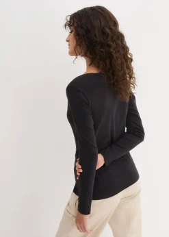 Langarmshirt aus reiner Bio-Baumwolle