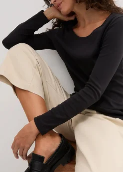 Langarmshirt aus reiner Bio-Baumwolle