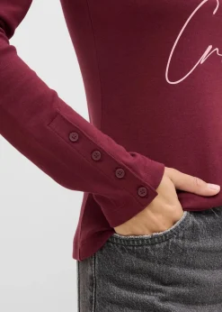 Langarmshirt aus reiner Baumwolle