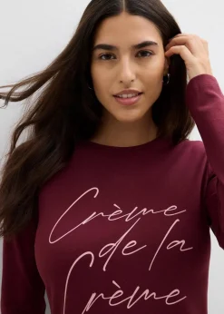 Langarmshirt aus reiner Baumwolle