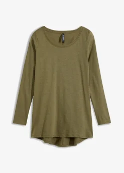 Langarmshirt aus reiner Baumwolle