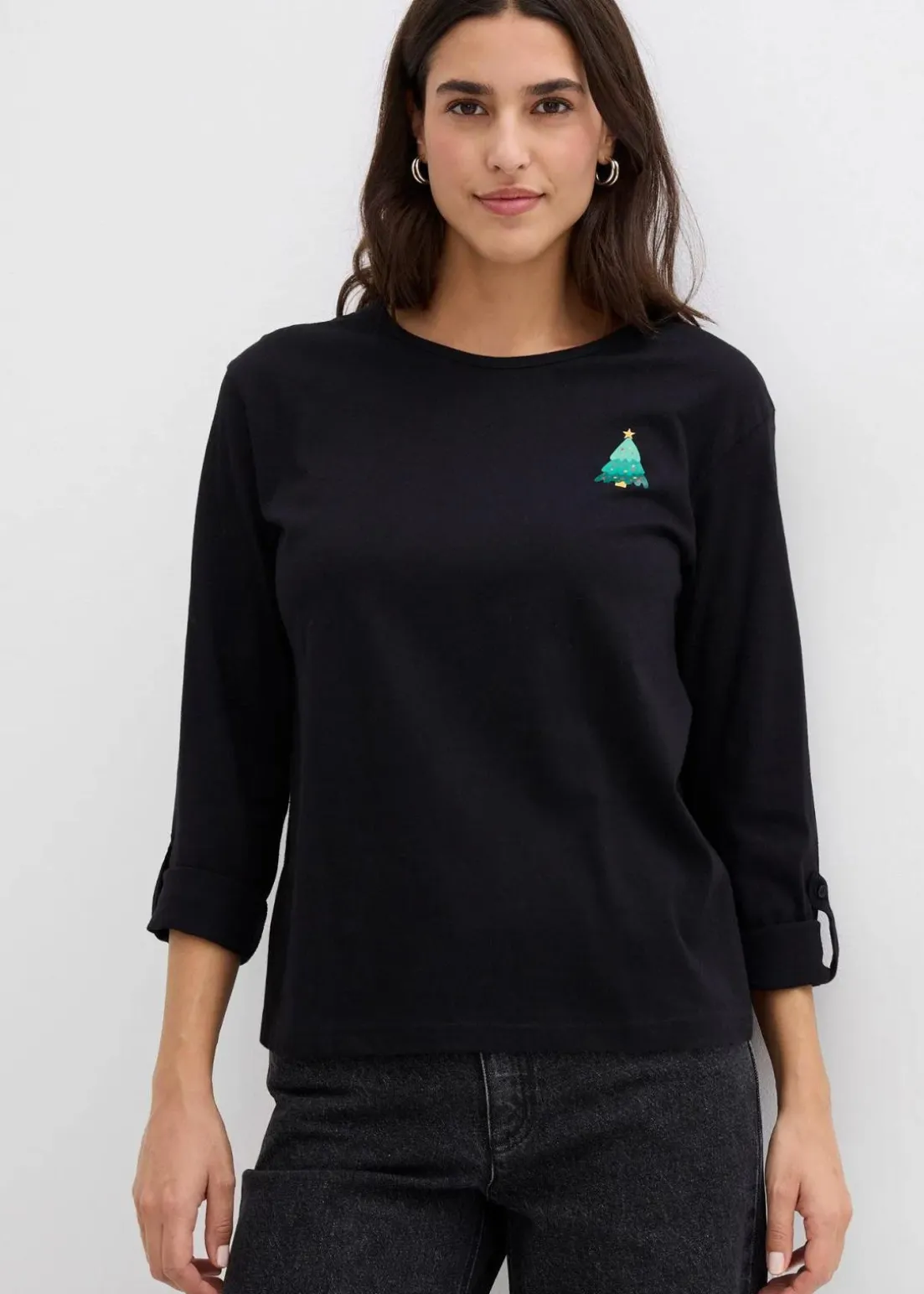 Langarmshirt aus reiner Bio-Baumwolle