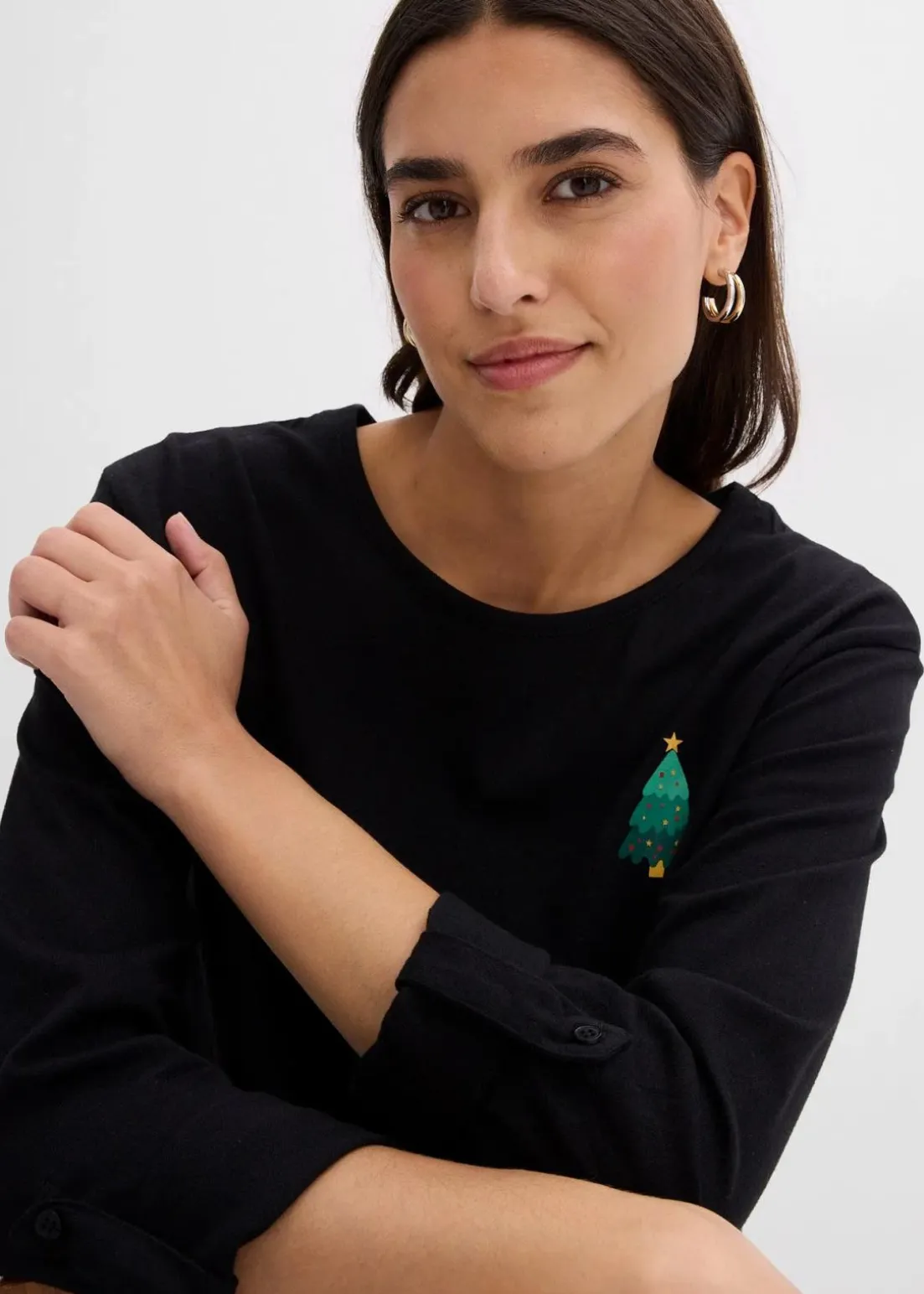 Langarmshirt aus reiner Bio-Baumwolle