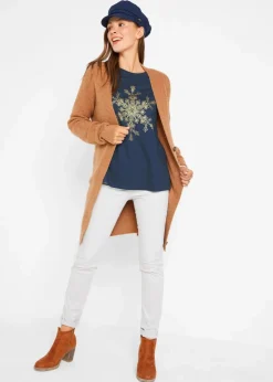 Langarmshirt aus reiner Baumwolle