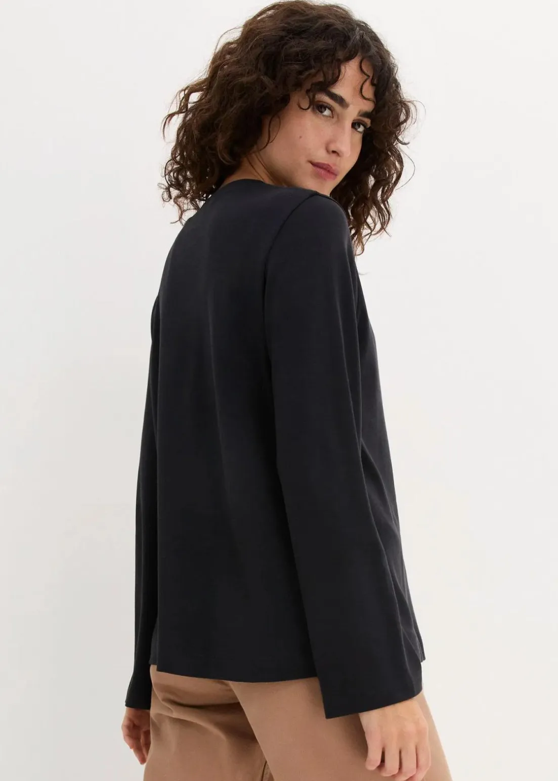 Langarmshirt aus reiner Bio-Baumwolle