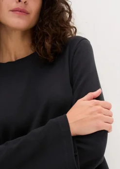 Langarmshirt aus reiner Bio-Baumwolle