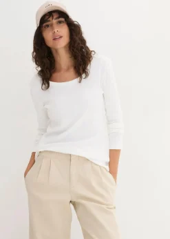 Langarmshirt aus reiner Bio-Baumwolle