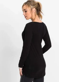 Langarmshirt aus reiner Baumwolle