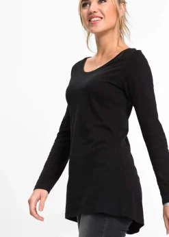 Langarmshirt aus reiner Baumwolle