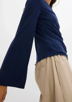 Langarmshirt aus Rippe