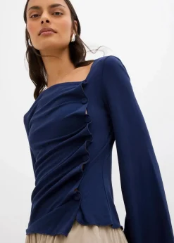 Langarmshirt aus Rippe