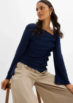 Langarmshirt aus Rippe