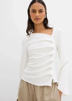 Langarmshirt aus Rippe