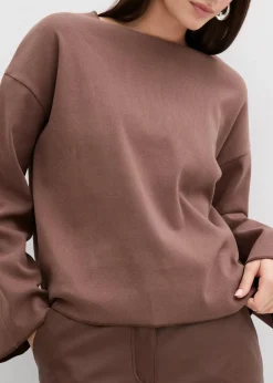 Langarmshirt aus Rippware