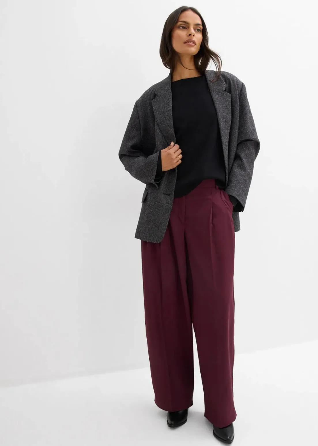 Langarmshirt aus Rippware