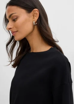 Langarmshirt aus Rippware