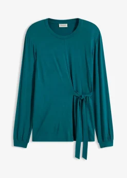 Langarmshirt aus softem Viskose-Mix