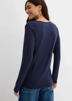 Langarmshirt aus softem Viskose Mix