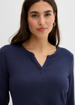 Langarmshirt aus softem Viskose Mix