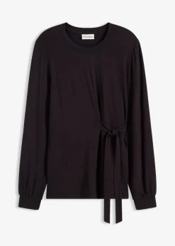 Langarmshirt aus softem Viskose-Mix