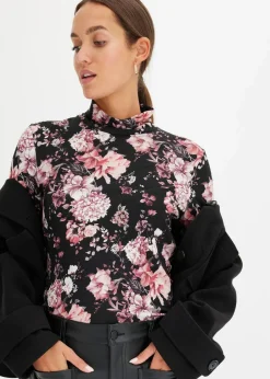 Langarmshirt aus softem Viskose-Mix