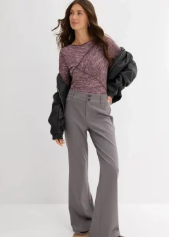 Langarmshirt aus softem Viskose-Mix